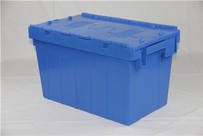 Caja de plástico apilable para anidar