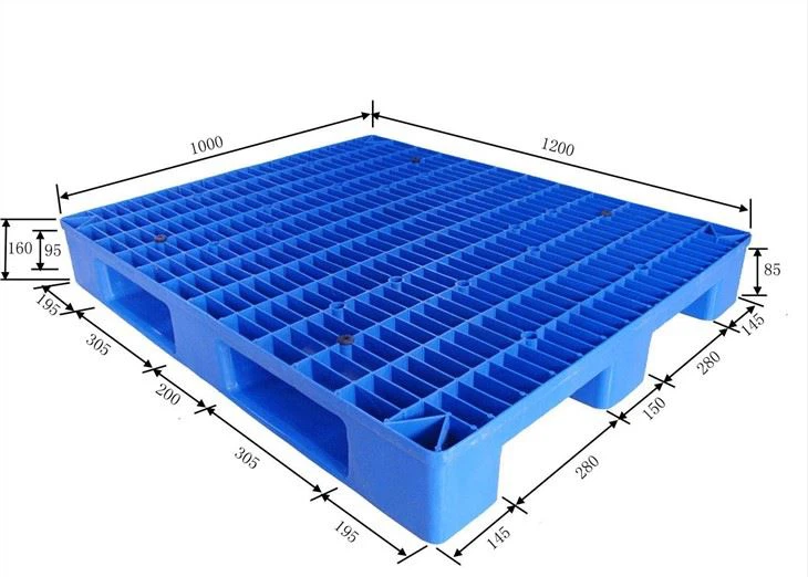 HDPE Pallet 3 Skids Euro Plastic Pallet